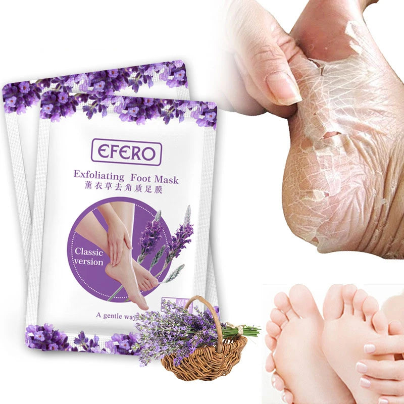 3/6/8 Pair Exfoliating Feet Mask Exfoliating Foot Peel Mask Socks Pedicure Peeling Dead Skin Remover Feet Mask Peel Moisturizing