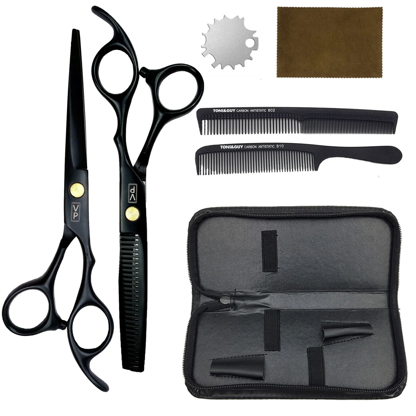 6.0" Hair Scissors Professional Hairdressing Scissors Set Barber Scissors Thinning Shears Hair Cutting Tool Hairdresser Scissors