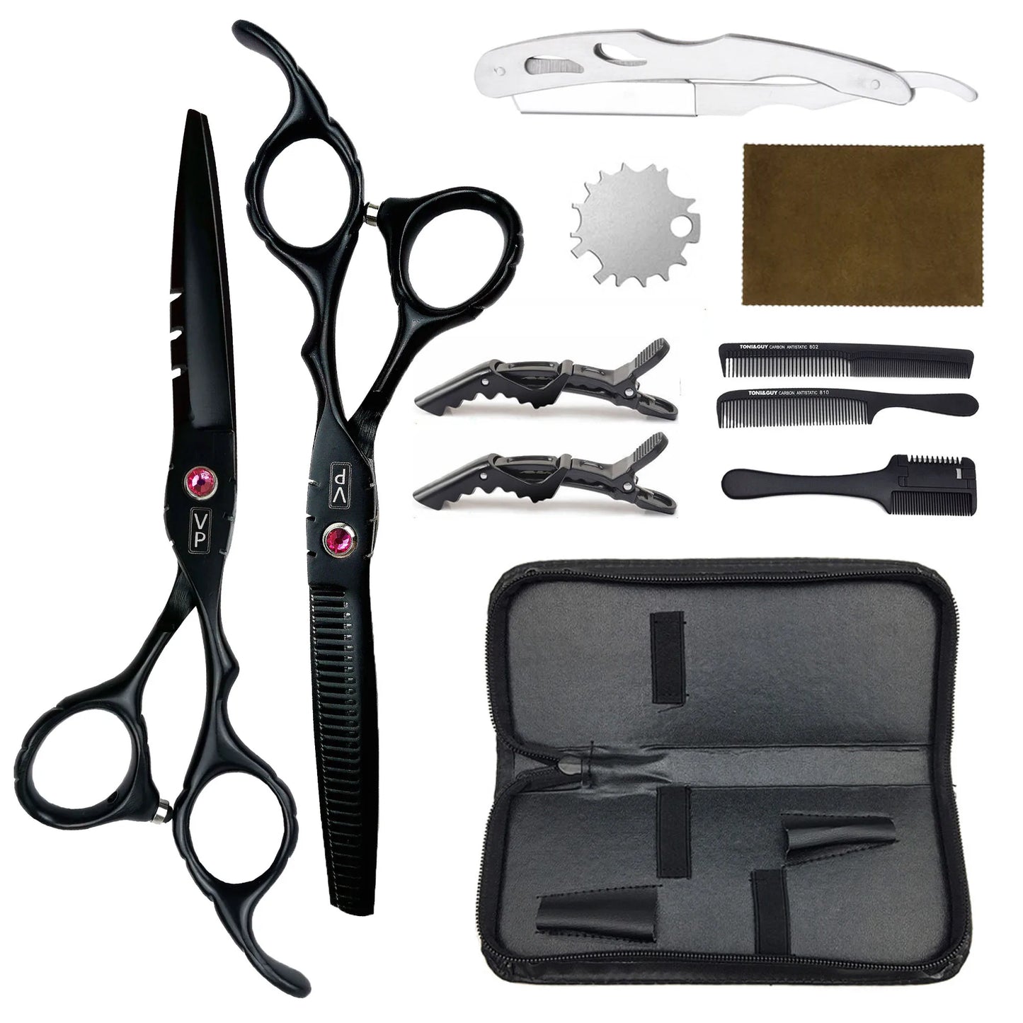 6.0" Hair Scissors Professional Hairdressing Scissors Set Barber Scissors Thinning Shears Hair Cutting Tool Hairdresser Scissors