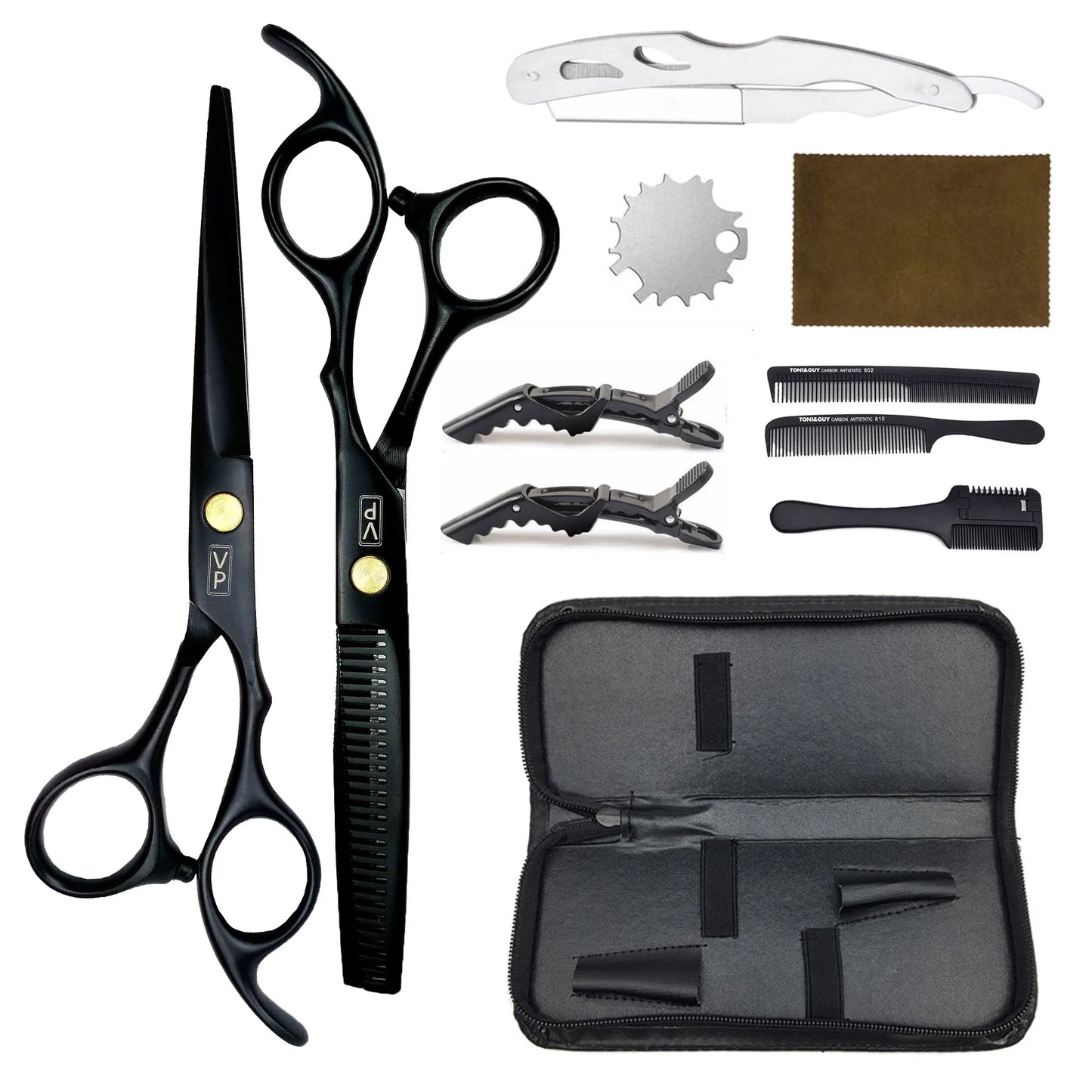 6.0" Hair Scissors Professional Hairdressing Scissors Set Barber Scissors Thinning Shears Hair Cutting Tool Hairdresser Scissors