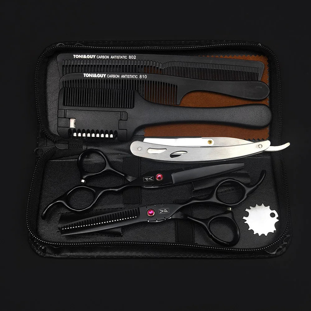 6.0" Hair Scissors Professional Hairdressing Scissors Set Barber Scissors Thinning Shears Hair Cutting Tool Hairdresser Scissors