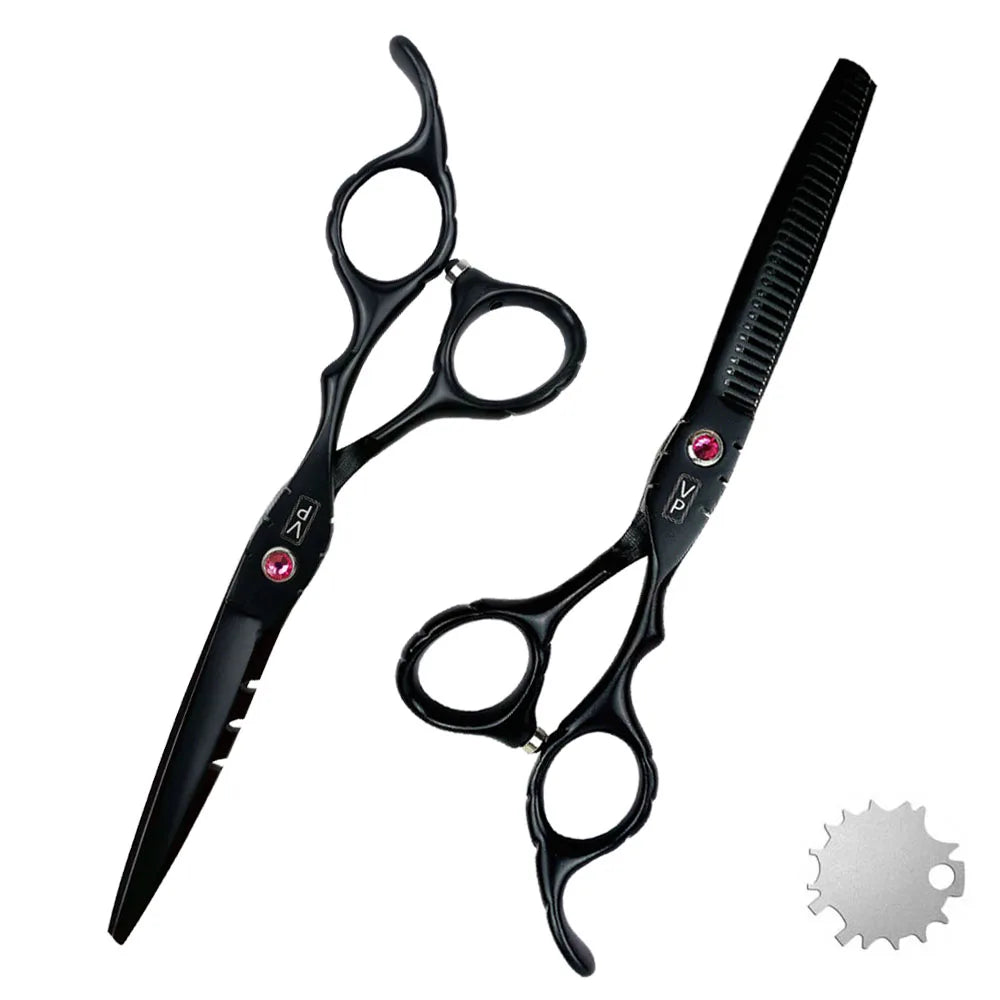 6.0" Hair Scissors Professional Hairdressing Scissors Set Barber Scissors Thinning Shears Hair Cutting Tool Hairdresser Scissors