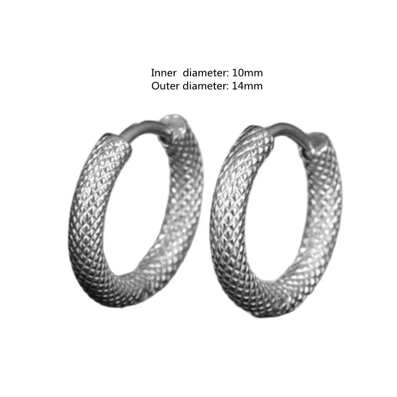 Huggie Hoop Earrings Small  Earrings Women Men Ear Piercing Ring Anti-Allergic Jewelry