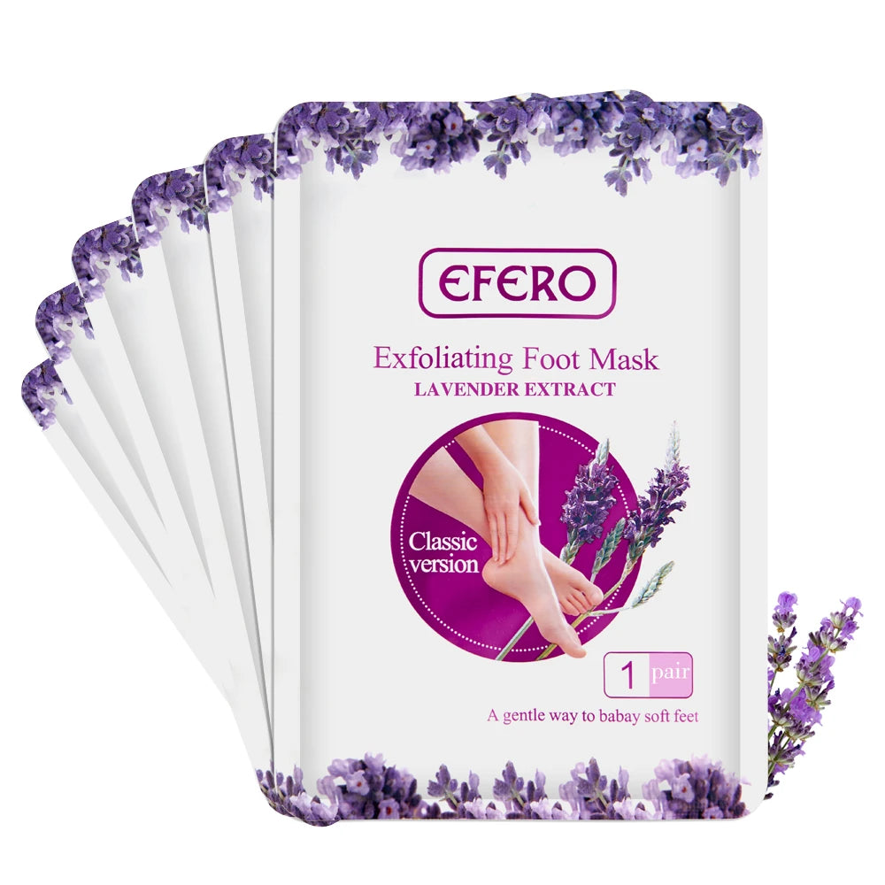 3/6/8 Pair Exfoliating Feet Mask Exfoliating Foot Peel Mask Socks Pedicure Peeling Dead Skin Remover Feet Mask Peel Moisturizing
