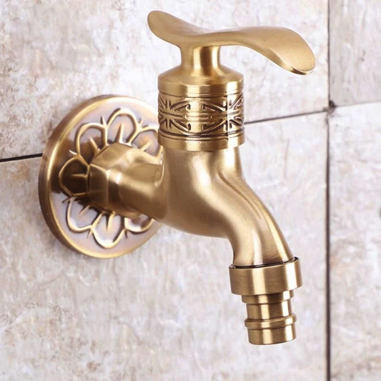Garden Faucets Antique Bronze Terrace Wash Machine Dual Use Faucet Mop Pool Tap Crane EL7772-1