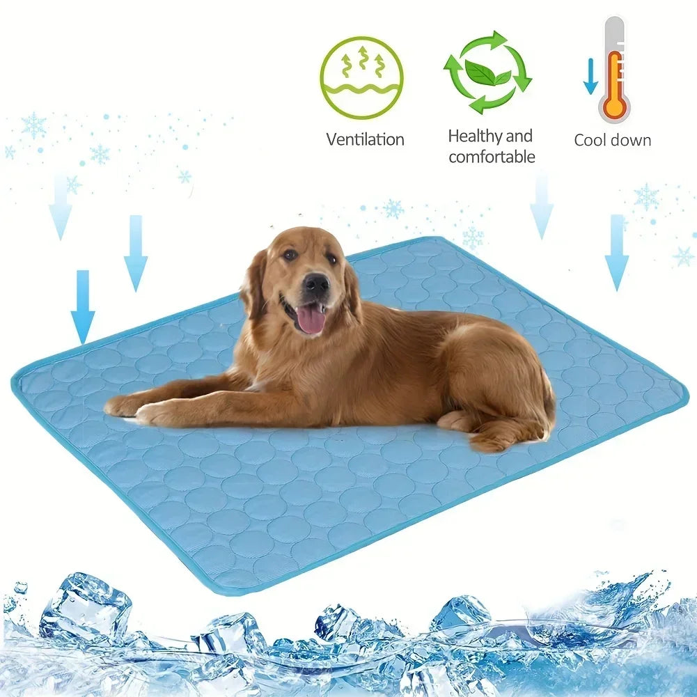 New Pet cooling pad Summer Cat and dog sofa Pad Soft Ice Silk Cold Feel Nest pad Summer dog cooling pad Dog bed