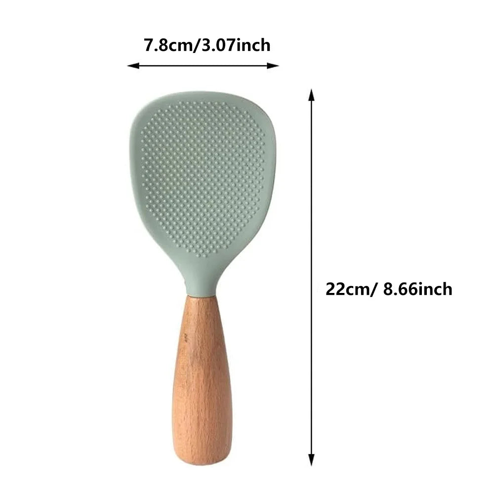 Silicone Rice Spoon, Silicone Spoon, Non Stick Cooking Spoon, Heat-resistant and Heat-resistant Rice Spoon, Reusable Small Tool