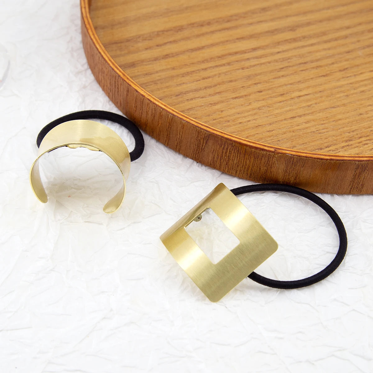 New Korea Women Hair Ropes Metal Hair Bands Ponytail Holder Rubber Band Gum for Hair Ties Scrunchies Hairband Hair Accessories
