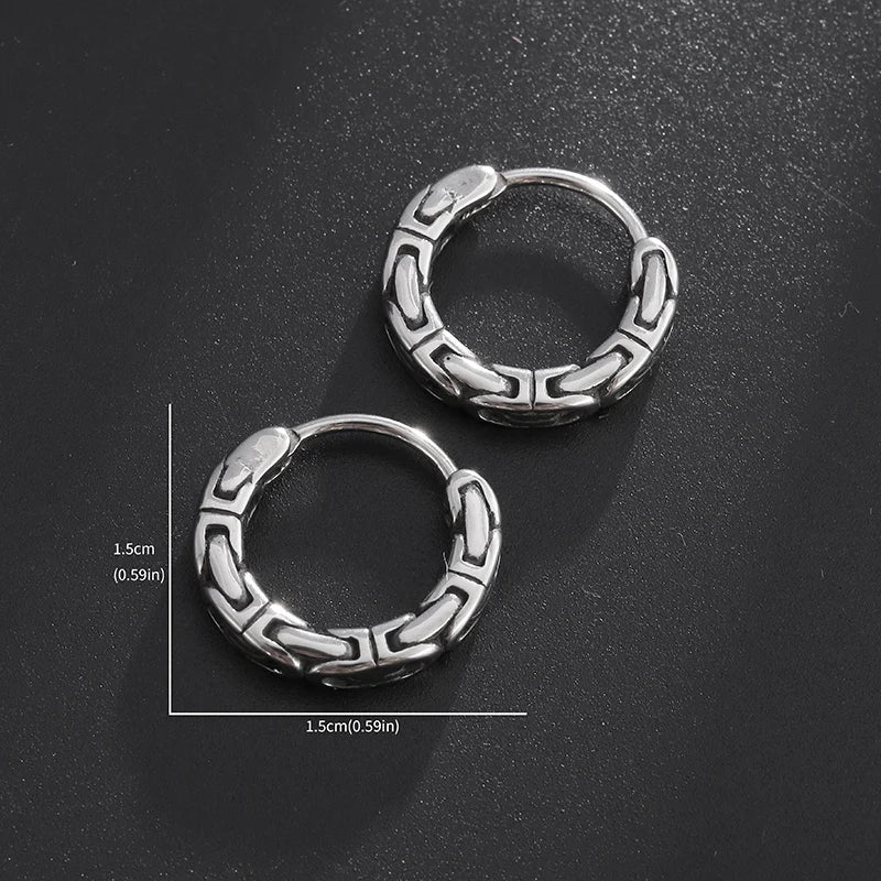 Huggie Hoop Earrings Small  Earrings Women Men Ear Piercing Ring Anti-Allergic Jewelry