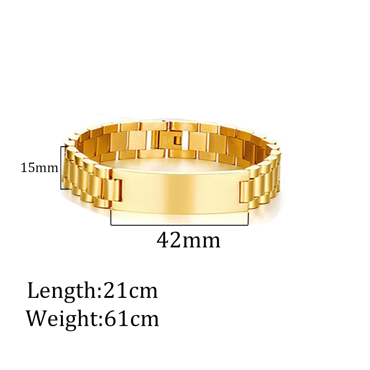 Atoztide 10mm Punk Men Personalised Engraved Name Date Bracelets for Women Thick Chain Stainless Steel Jewelry Bangle Gift