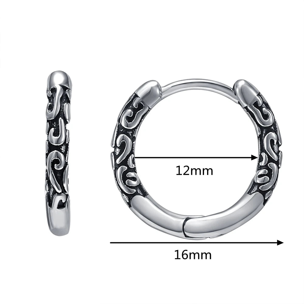 Huggie Hoop Earrings Small  Earrings Women Men Ear Piercing Ring Anti-Allergic Jewelry