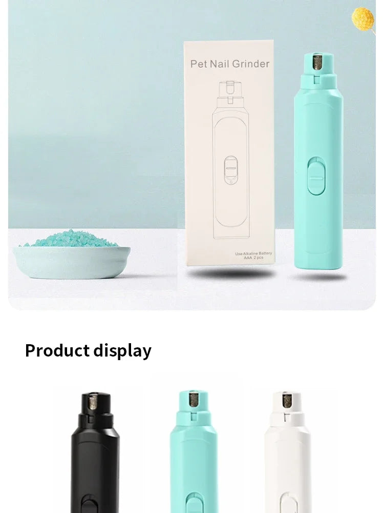 Pet Nail Grinder Dog Cat Battery Model Nail Trimmer Large and Small Dogs Nail Clippers Pet Grooming Tools