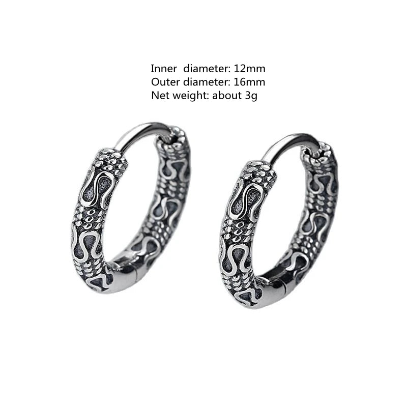 Huggie Hoop Earrings Small  Earrings Women Men Ear Piercing Ring Anti-Allergic Jewelry