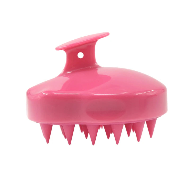 Hair Scalp Massager Brush Eco Friendly Hair Exfoliator Brush Wheat Straw Head Scrubber Silicone Scalp Massager Shampoo Brush