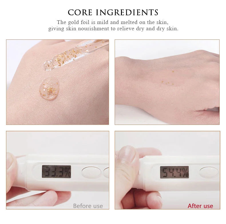 ARTISCARE 24K Gold Serum SET for Facial Care Eye Cream Moisturizing Face Essence Skin Care Products