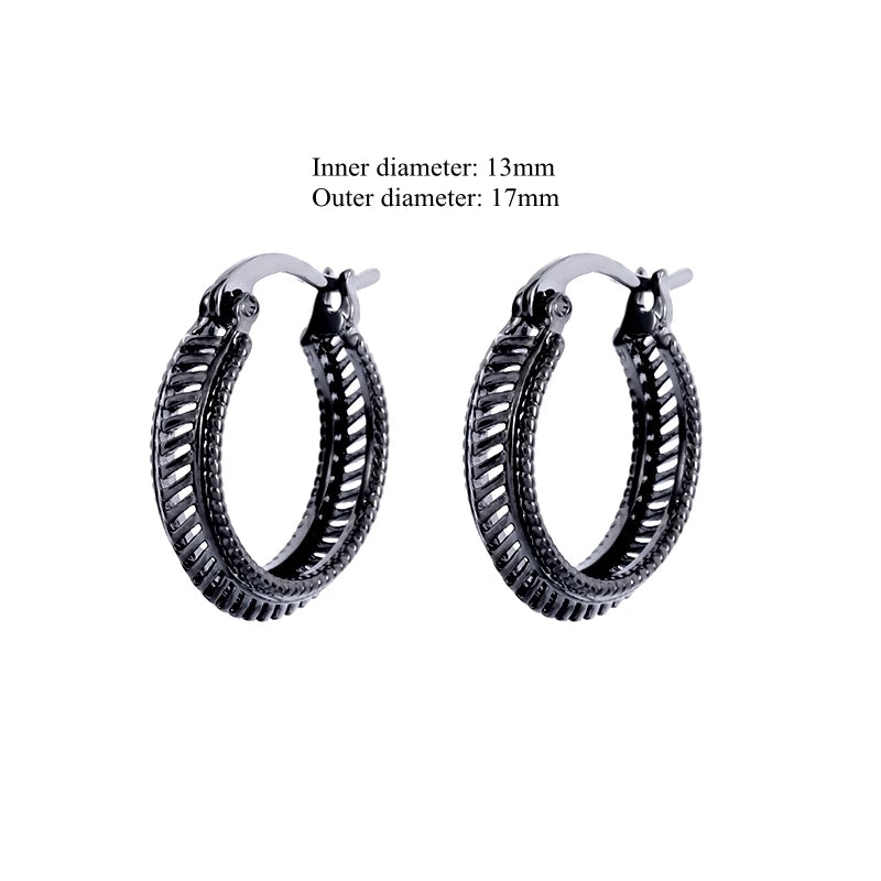 Huggie Hoop Earrings Small  Earrings Women Men Ear Piercing Ring Anti-Allergic Jewelry