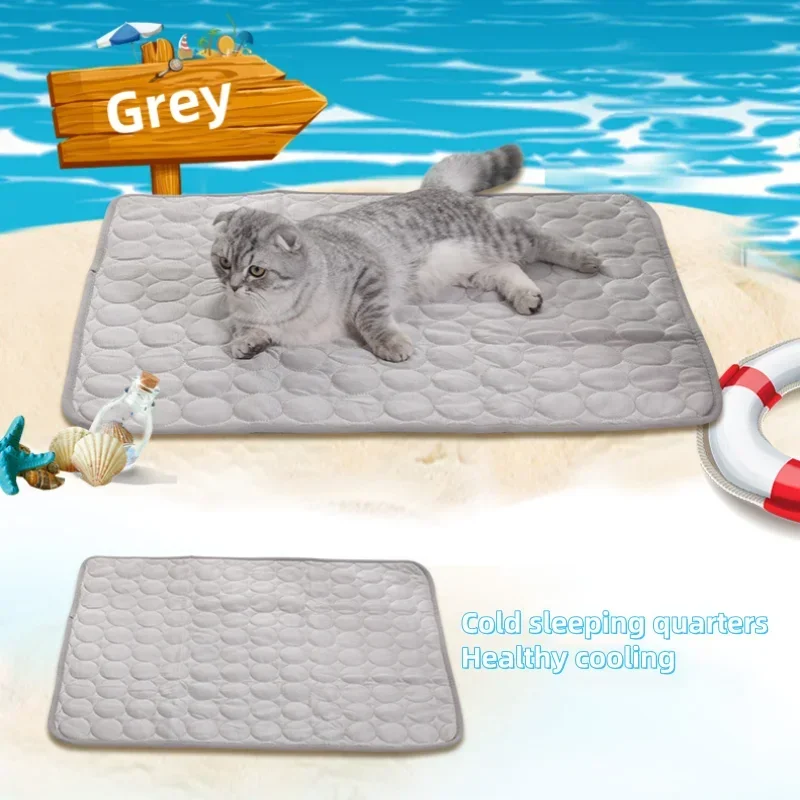 New Pet cooling pad Summer Cat and dog sofa Pad Soft Ice Silk Cold Feel Nest pad Summer dog cooling pad Dog bed