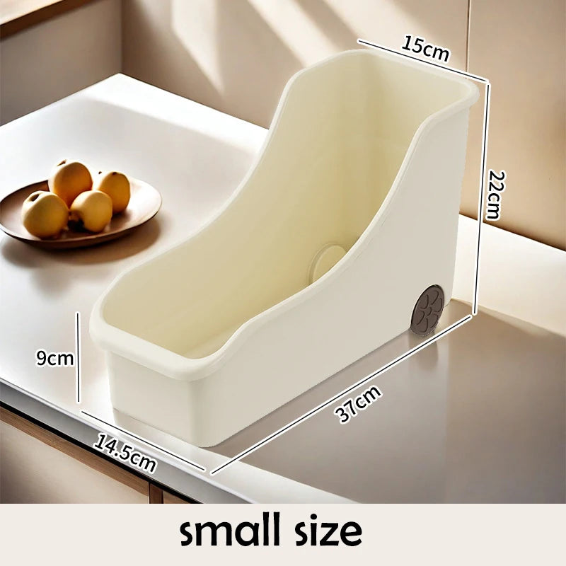 Cabinet Organizer With Pulley Seam Sundry Kitchen Organizer Household Office Large Capacity Multifunctional Cabinet Storage Boxe