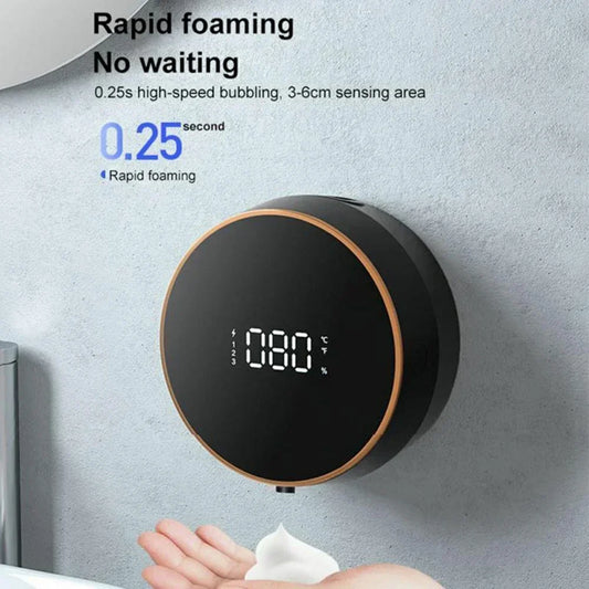 Smart Soap Dispenser Wall-mounted USB Touchless Water Foam Machine Infrared Automatic Soap Dispenser Bathroom Accessories