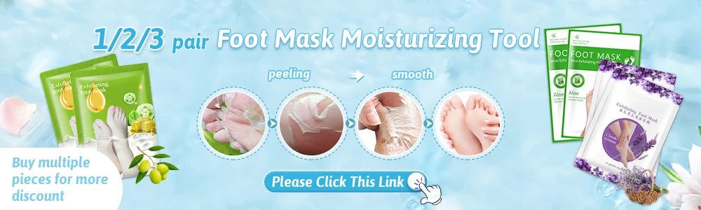3/6/8 Pair Exfoliating Feet Mask Exfoliating Foot Peel Mask Socks Pedicure Peeling Dead Skin Remover Feet Mask Peel Moisturizing