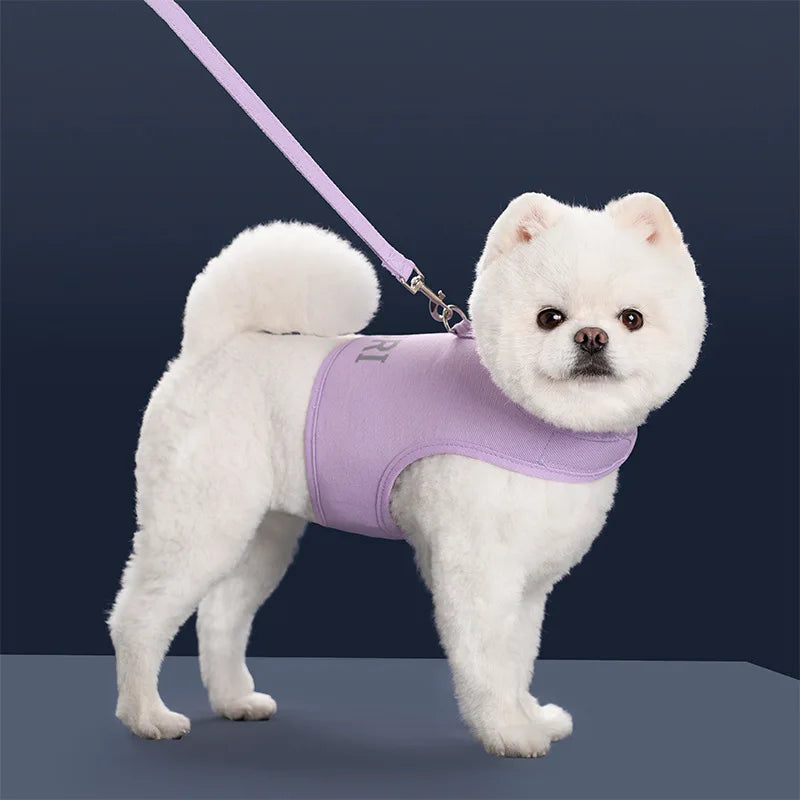 Pet Dog Cat Harness Lead Leash Set Adjustable Escape Proof Pet Kitten Vest Harness Puppy Dog Collar Small Dog Cat Pet Supplies