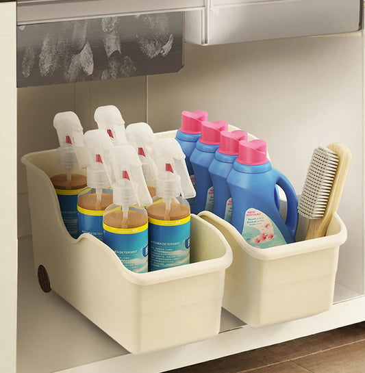 Cabinet Organizer With Pulley Seam Sundry Kitchen Organizer Household Office Large Capacity Multifunctional Cabinet Storage Boxe