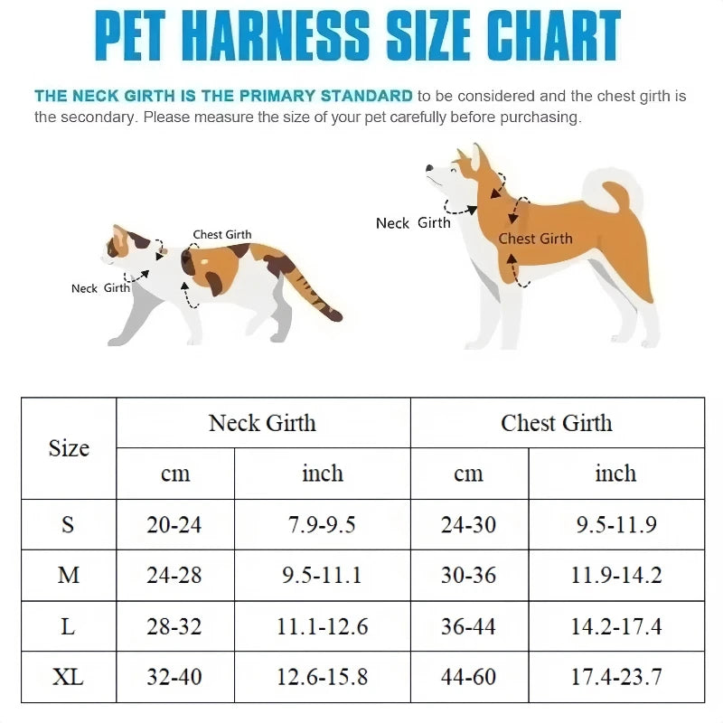 Pet Dog Cat Harness Lead Leash Set Adjustable Escape Proof Pet Kitten Vest Harness Puppy Dog Collar Small Dog Cat Pet Supplies