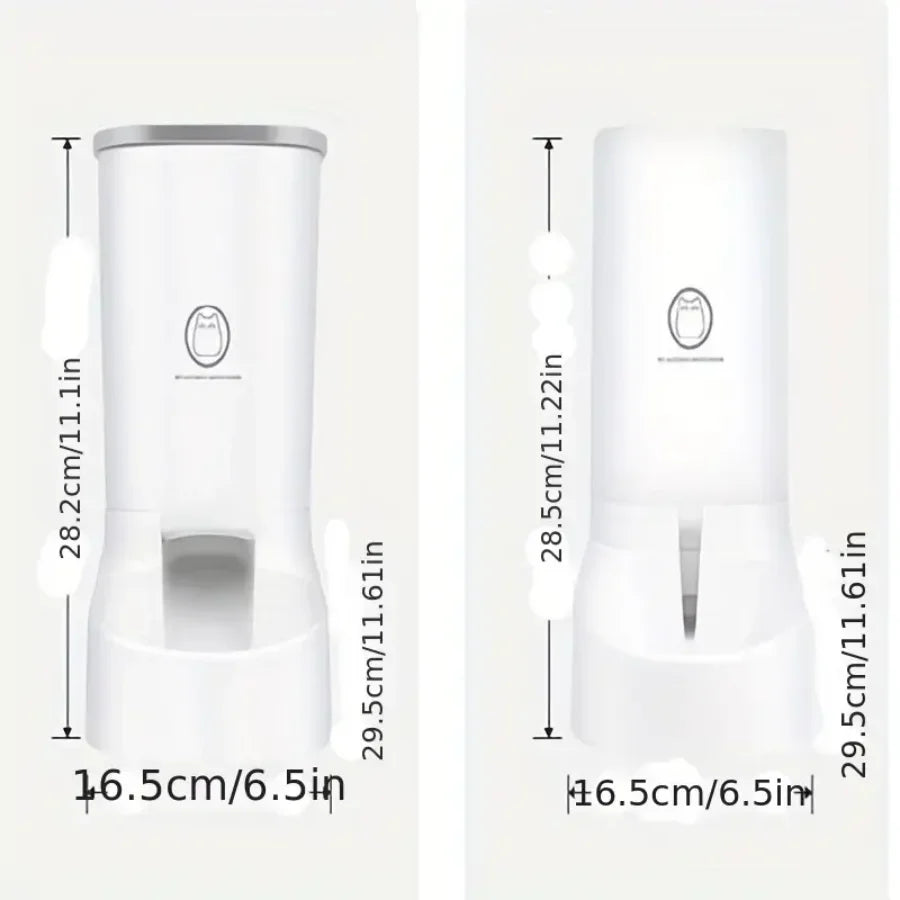 Automatic Pet Feeder: Keep Your Dog or Cat Fed with a Large Capacity Bowl & Water Drinker