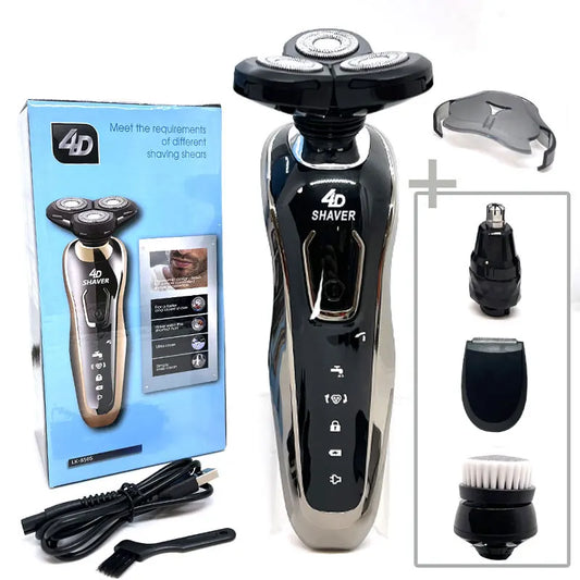 New Electric Shaver for Men 4D Electric Beard Trimmer USB Rechargeable Professional Hair Trimmer Hair Cutter Adult Razor for Men