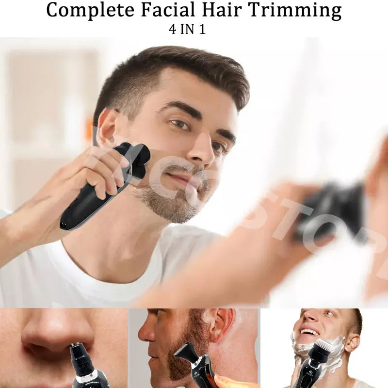 New Electric Shaver for Men 4D Electric Beard Trimmer USB Rechargeable Professional Hair Trimmer Hair Cutter Adult Razor for Men