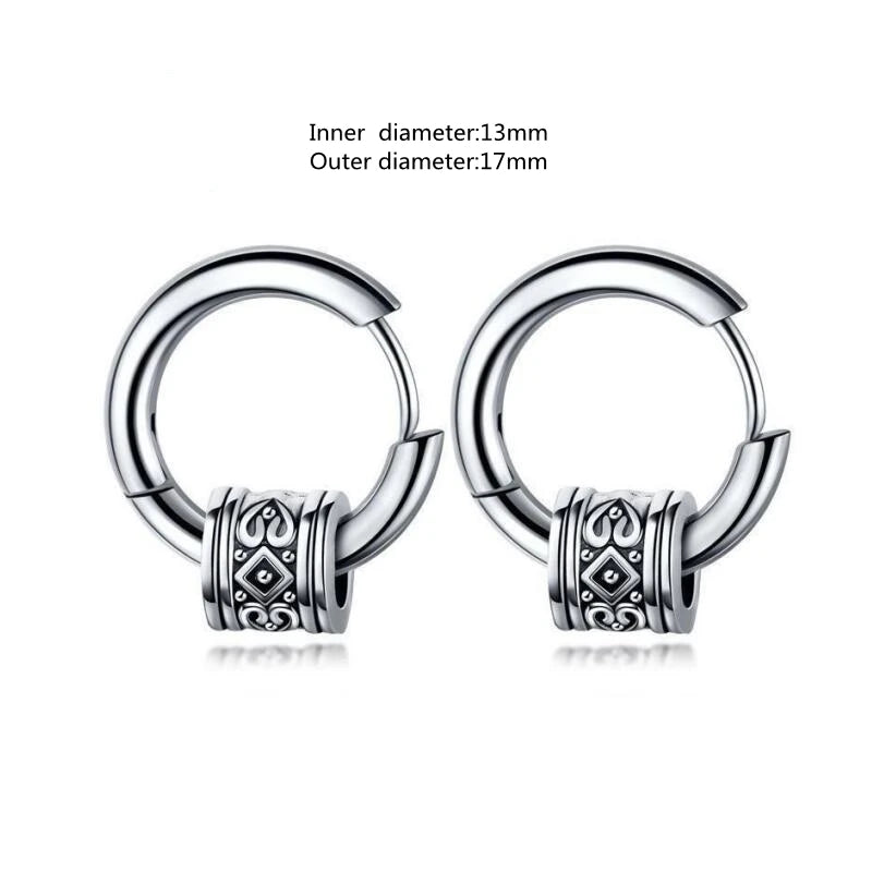 Huggie Hoop Earrings Small  Earrings Women Men Ear Piercing Ring Anti-Allergic Jewelry