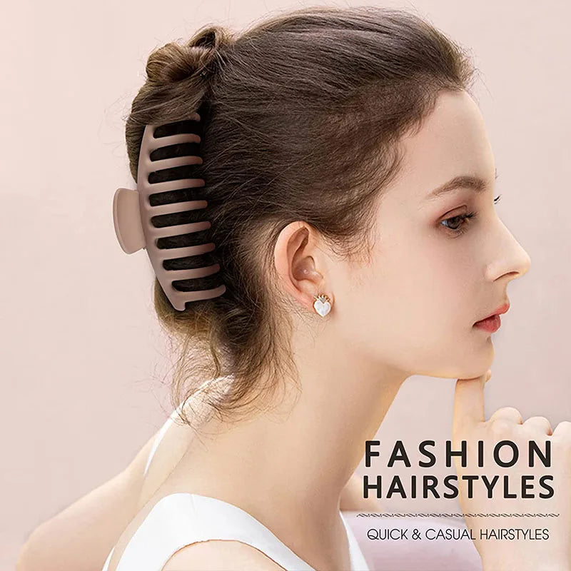 4PCS Hair Claw Clips 4 Inch Nonslip Large Crab Hairpins for Women Thin Hair Accessories Barrette Girls Gifts for Women