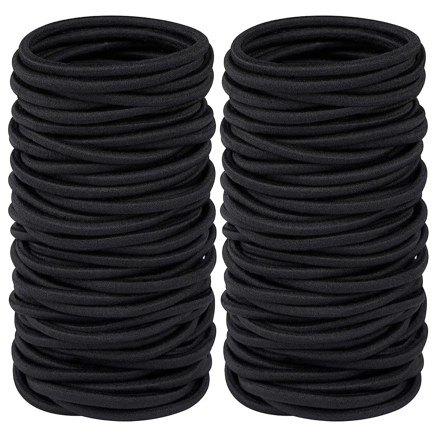 10/30/50pcs 4MM Black Ponytail Holder Elastic Hair Bands Scrunchies For Women Men Girl Lady Hairband Leagues Headband Accessory