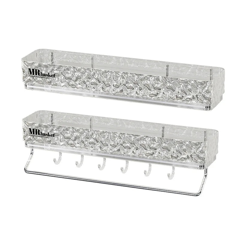 Bathroom Shelf No Drill Wall Mounted Toilet Organizer for Home Bathroom Storage