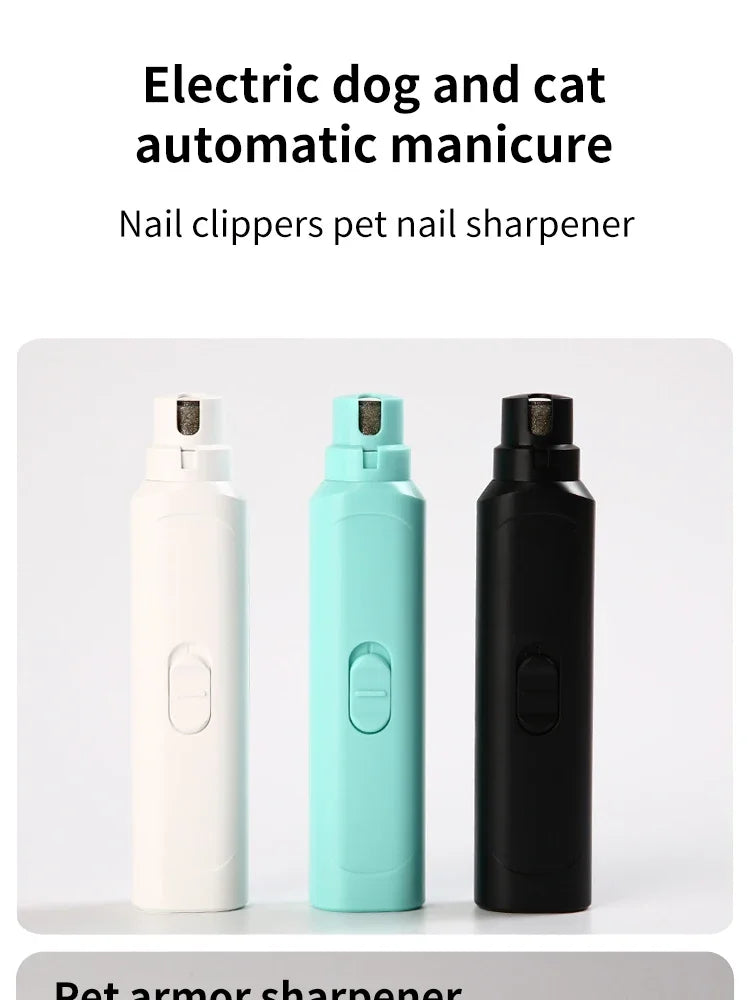 Pet Nail Grinder Dog Cat Battery Model Nail Trimmer Large and Small Dogs Nail Clippers Pet Grooming Tools