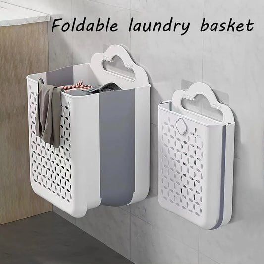 1pc, PP+TPR material, foldable portable laundry basket, dirty clothes basket, storage basket