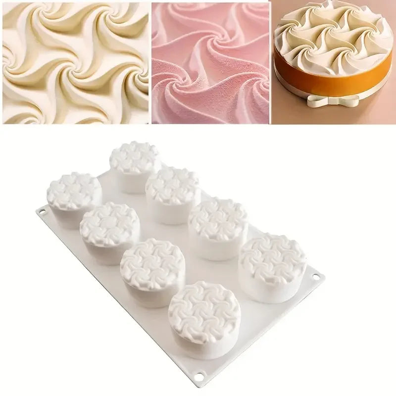 Round Mousse Cake Silicone Mold For Baking Pan Chocolate Fondant Dessert Brownie Pastry Reusable Kitchen Cake Baking Tools