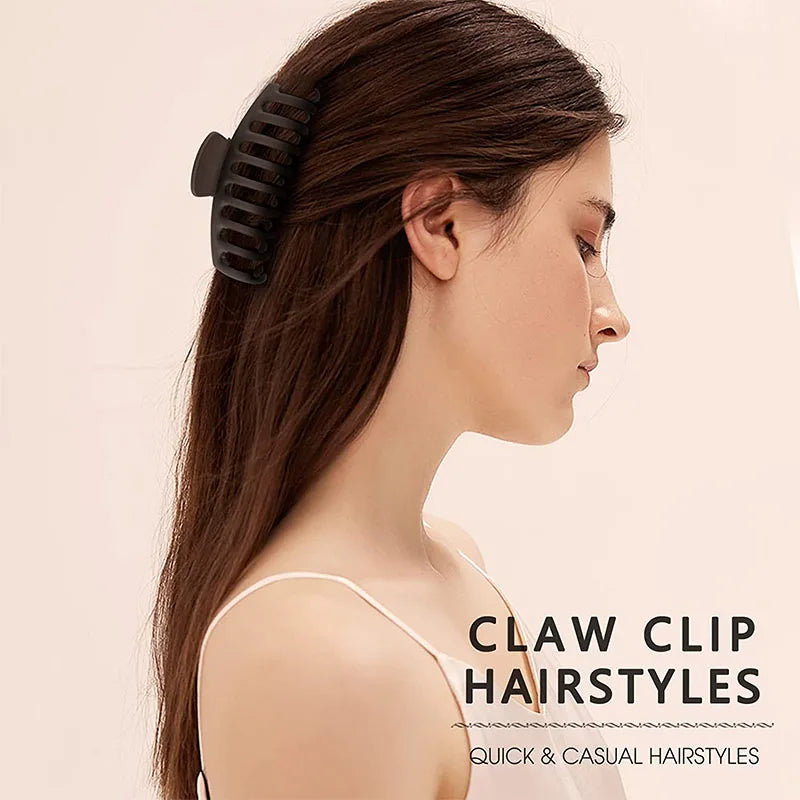 4PCS Hair Claw Clips 4 Inch Nonslip Large Crab Hairpins for Women Thin Hair Accessories Barrette Girls Gifts for Women