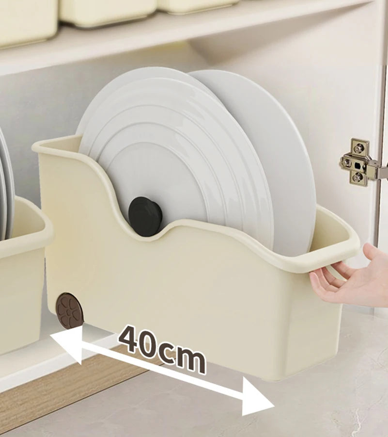 Cabinet Organizer With Pulley Seam Sundry Kitchen Organizer Household Office Large Capacity Multifunctional Cabinet Storage Boxe