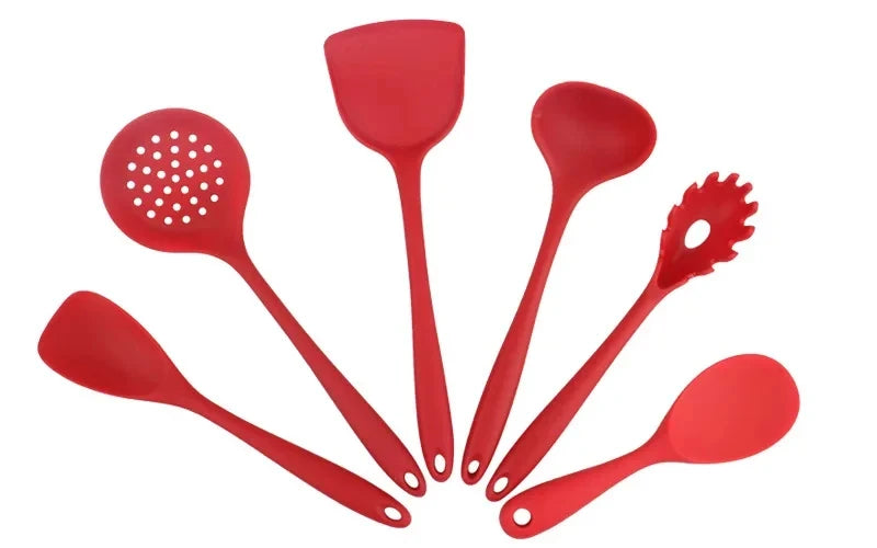 1PCS Random Color Silicone Kitchen Ware Cooking Utensils Spatula Beef Meat Egg Kitchen Scraper Wide Pizza Cooking Tools Shovel