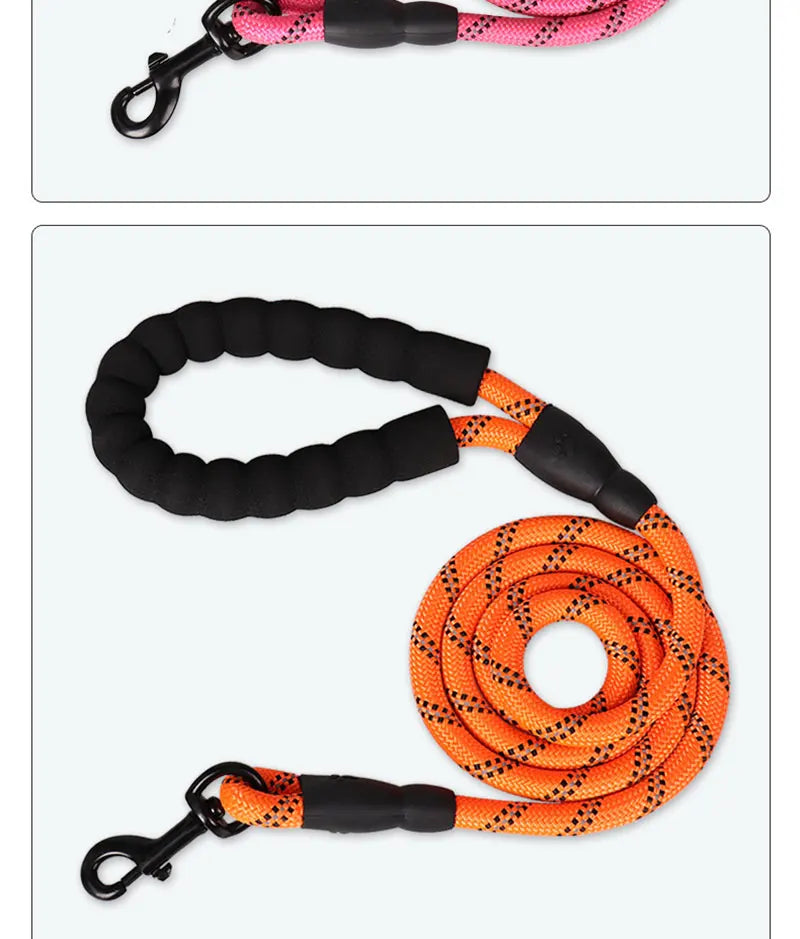 150/200/300cm Strong Dog Pet Leash Reflective Leash Large Small Dog Leash Golden Retriever Explosion Proof Punching Dog Harness