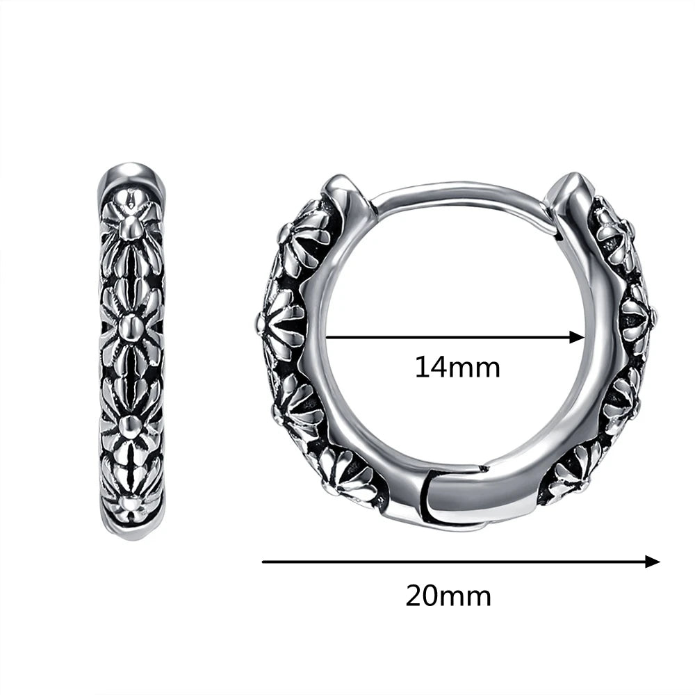 Huggie Hoop Earrings Small  Earrings Women Men Ear Piercing Ring Anti-Allergic Jewelry