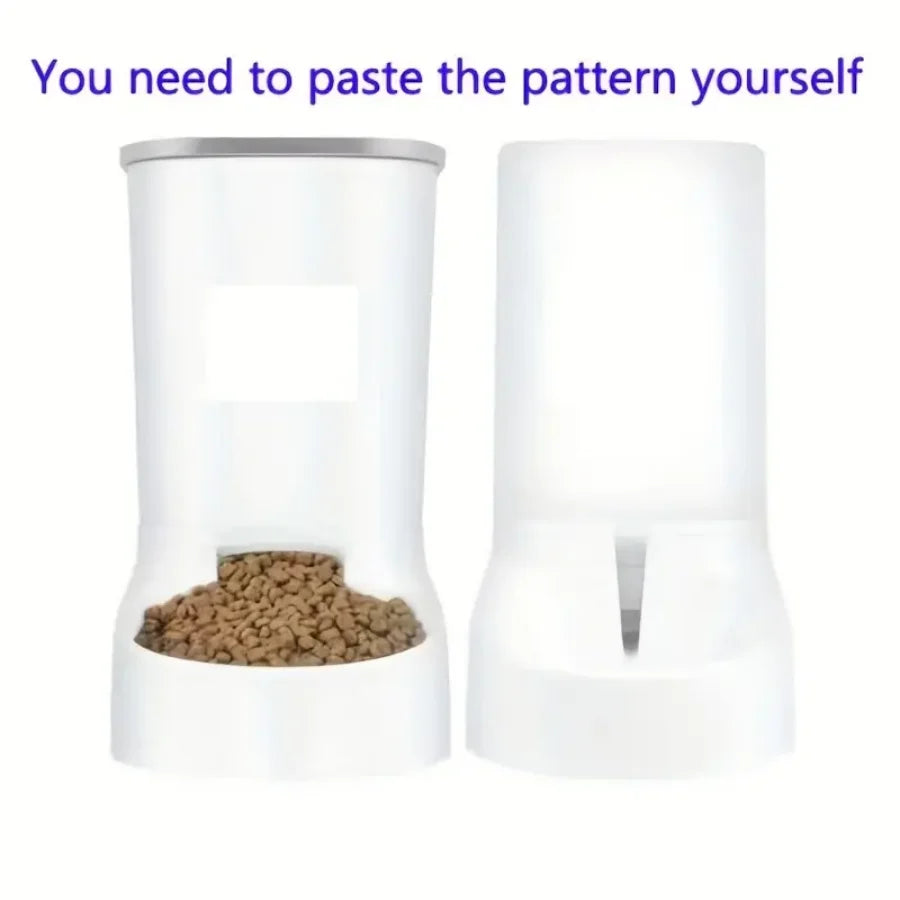 Automatic Pet Feeder: Keep Your Dog or Cat Fed with a Large Capacity Bowl & Water Drinker