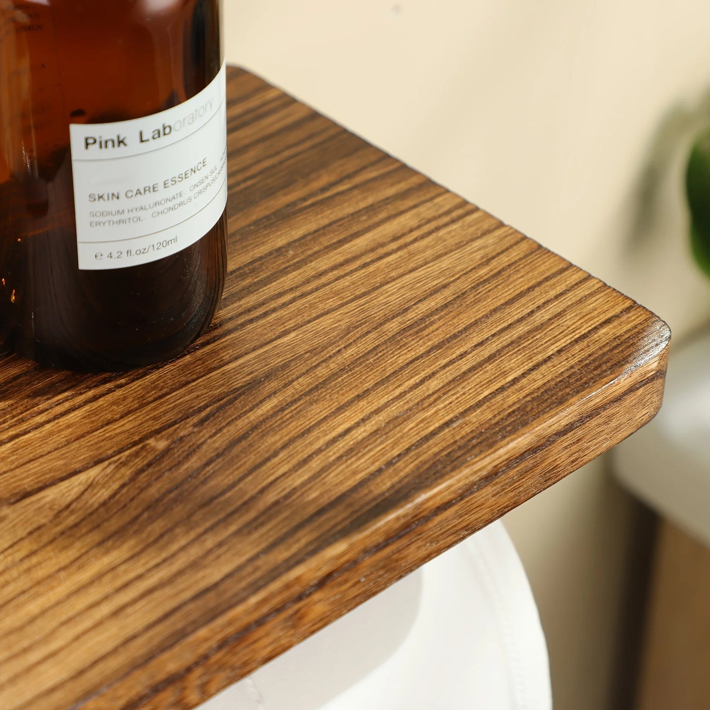 1 Wooden Wall Mounted Toilet Paper Holder Hanging Tissue Roll Dispenser, Iron Tissue Holder Bathroom Accessories
