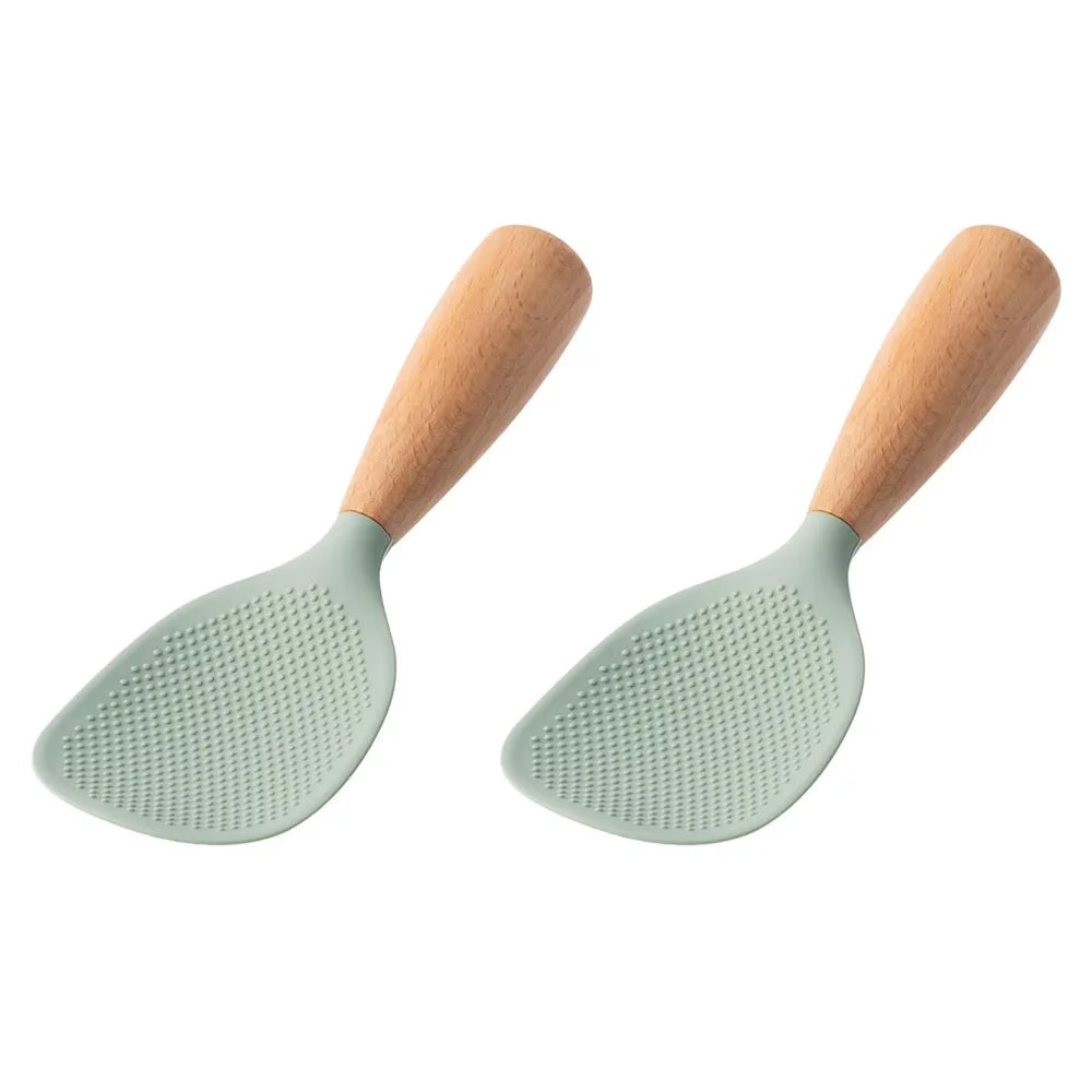 Silicone Rice Spoon, Silicone Spoon, Non Stick Cooking Spoon, Heat-resistant and Heat-resistant Rice Spoon, Reusable Small Tool