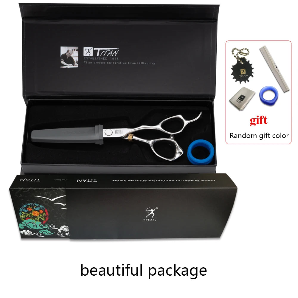 TITAN professional hairdresser barber tools salon hair cutting  thinning shears set of 6.0 7 inch hair  scissors