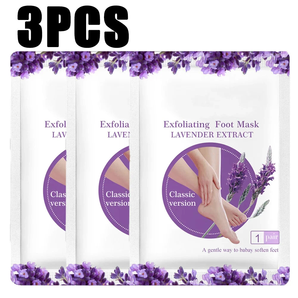 3/6/8 Pair Exfoliating Feet Mask Exfoliating Foot Peel Mask Socks Pedicure Peeling Dead Skin Remover Feet Mask Peel Moisturizing