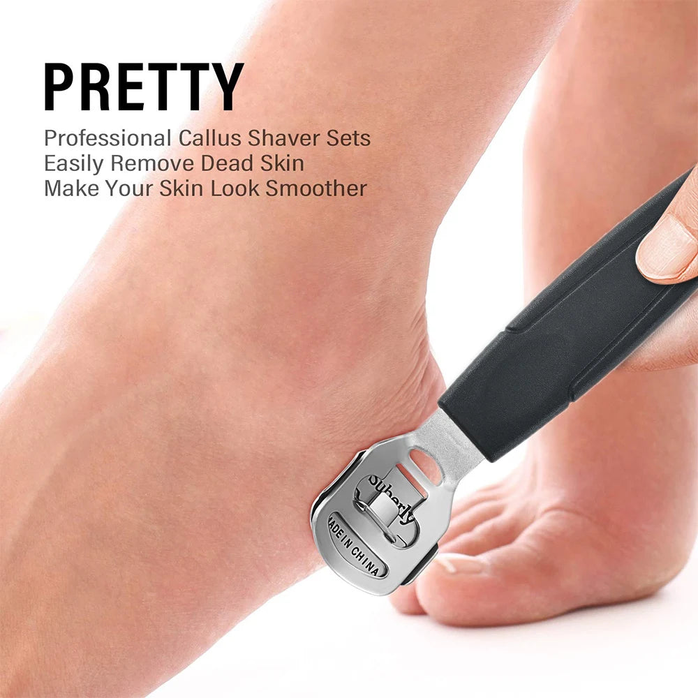 Stainless Steel Callus Remover Feet Shaver Corn Cuticle Cutter Dead Skin Removal Rasp File Foot Care Professional Pedicure Tools