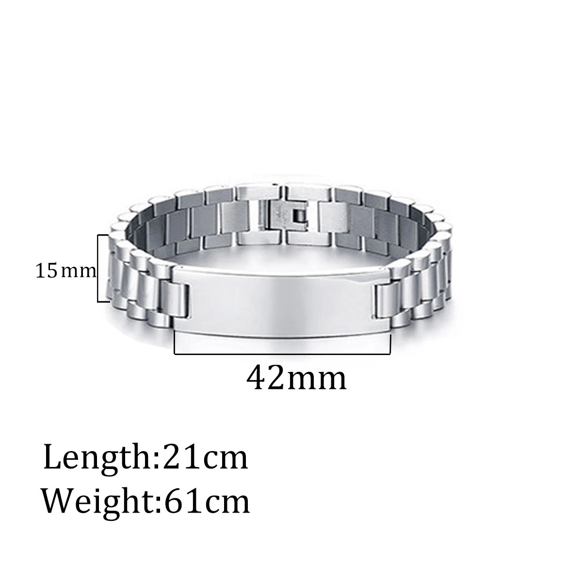 Atoztide 10mm Punk Men Personalised Engraved Name Date Bracelets for Women Thick Chain Stainless Steel Jewelry Bangle Gift