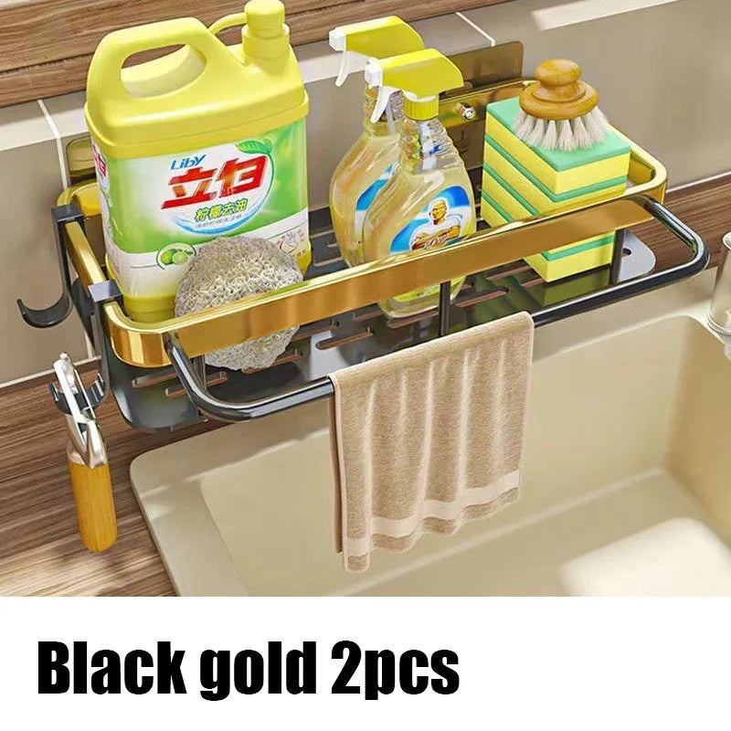 Non perforated kitchen storage rack cloth drain rack, sink dishwashing cloth sponge storage basket bathroom storage rack
